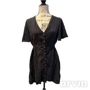 Zara Black Button-Down Women's dress